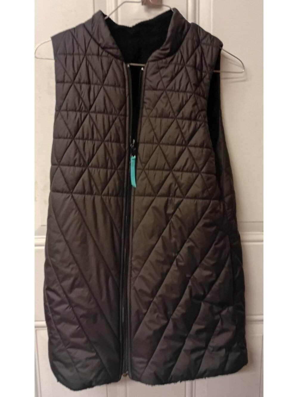 Ivivva Lululemon Girls Vest Sz 14 Double Dimension Black Reversible Quilted